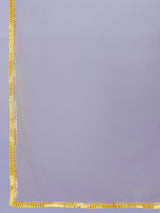 Yellow Checked Lehenga Choli With Dupatta