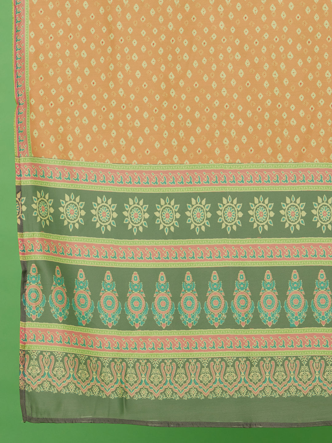 Orange Digital Print Kurta Sharara With Dupatta