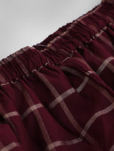 Burgundy Woven Designed Kurta Sharara With Dupatta