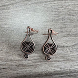 Imported Retro Spiral Psychedelic Earrings for Women - Elganza