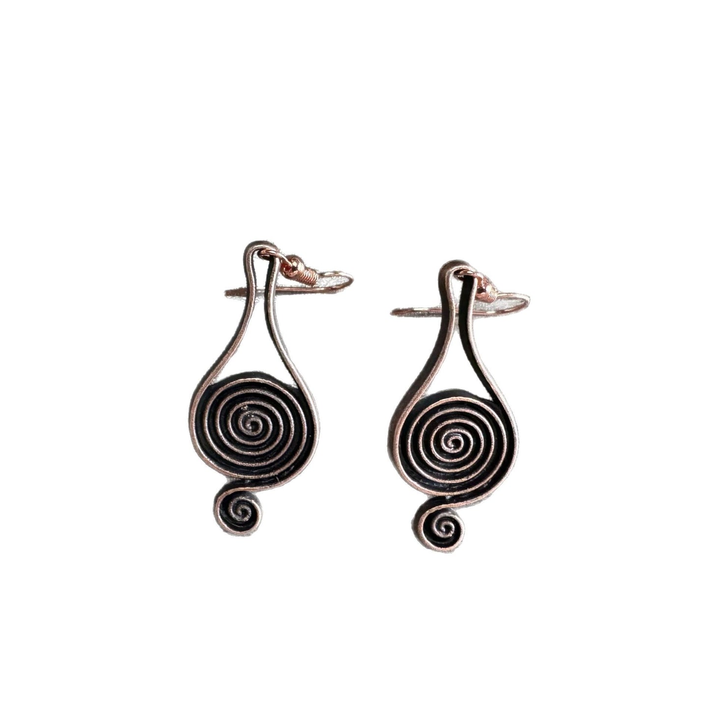 Imported Retro Spiral Psychedelic Earrings for Women - Elganza