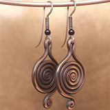 Imported Retro Spiral Psychedelic Earrings for Women - Elganza