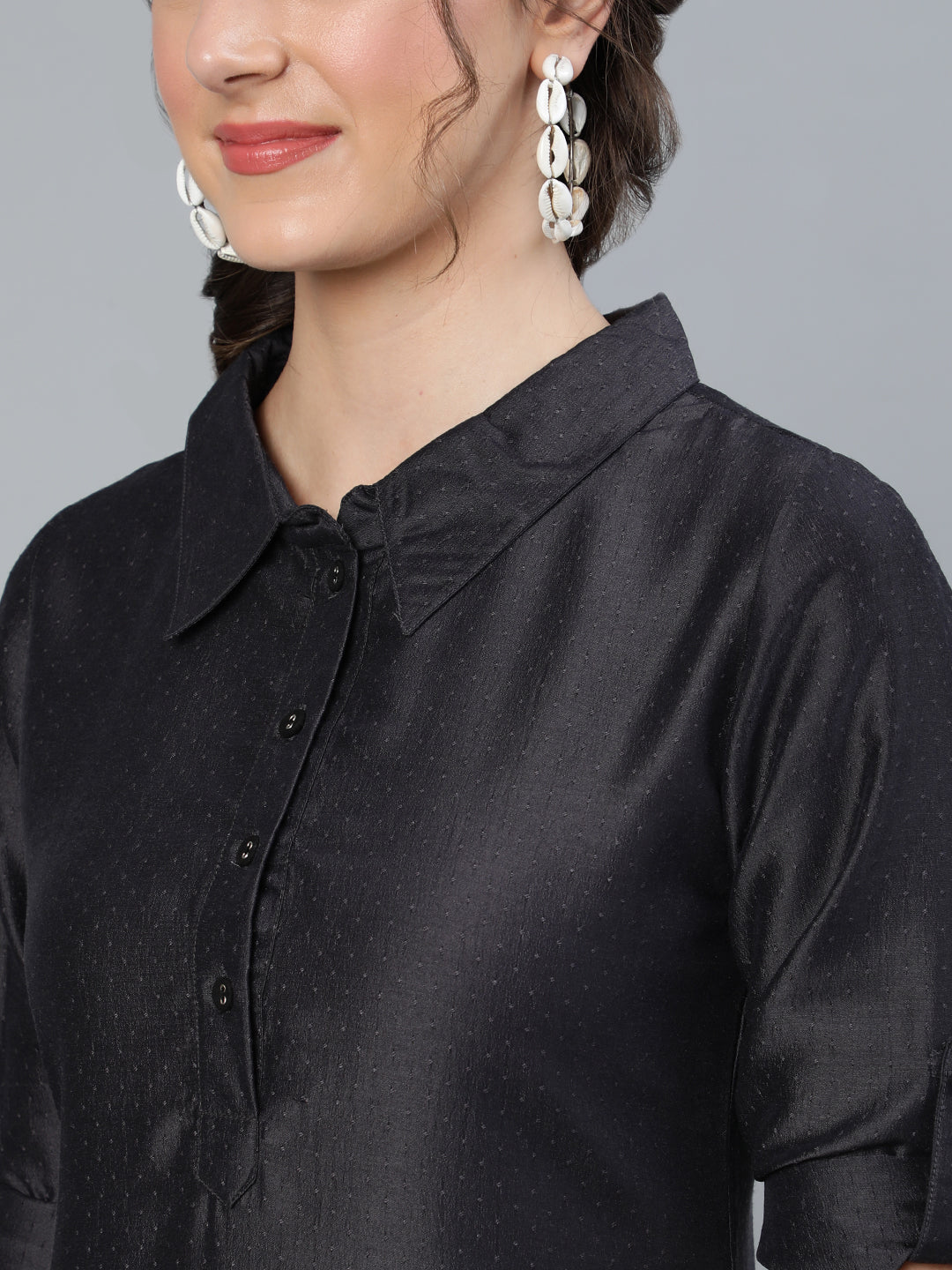 Black Pathani Kurta - Elganza