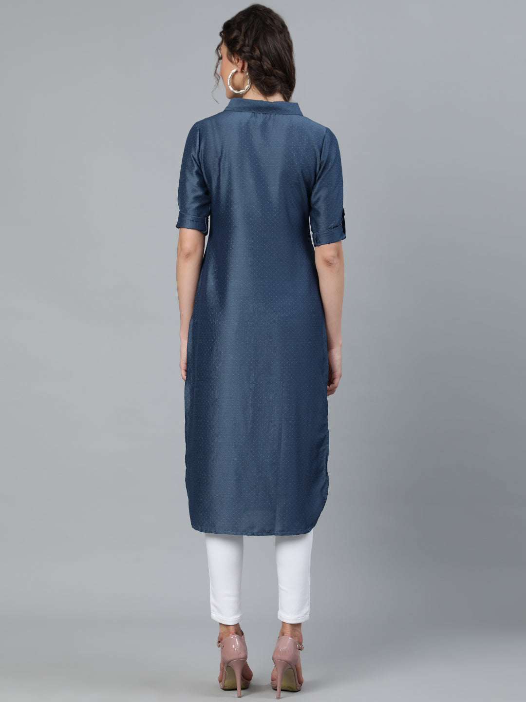 Blue Pathani Kurta - Elganza