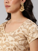 Yellow Lehenga Choli with Dupatta & Potli Bag - Elganza