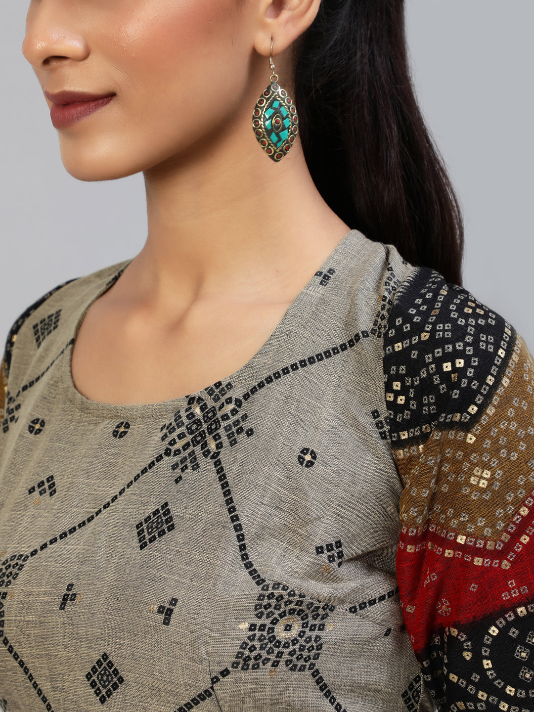 Black Gold Printed Lehenga Choli With Dupatta