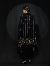 Black Embroidered Co-Ords Set