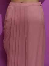 Pink Embroidered Co-Ords Set - Elganza