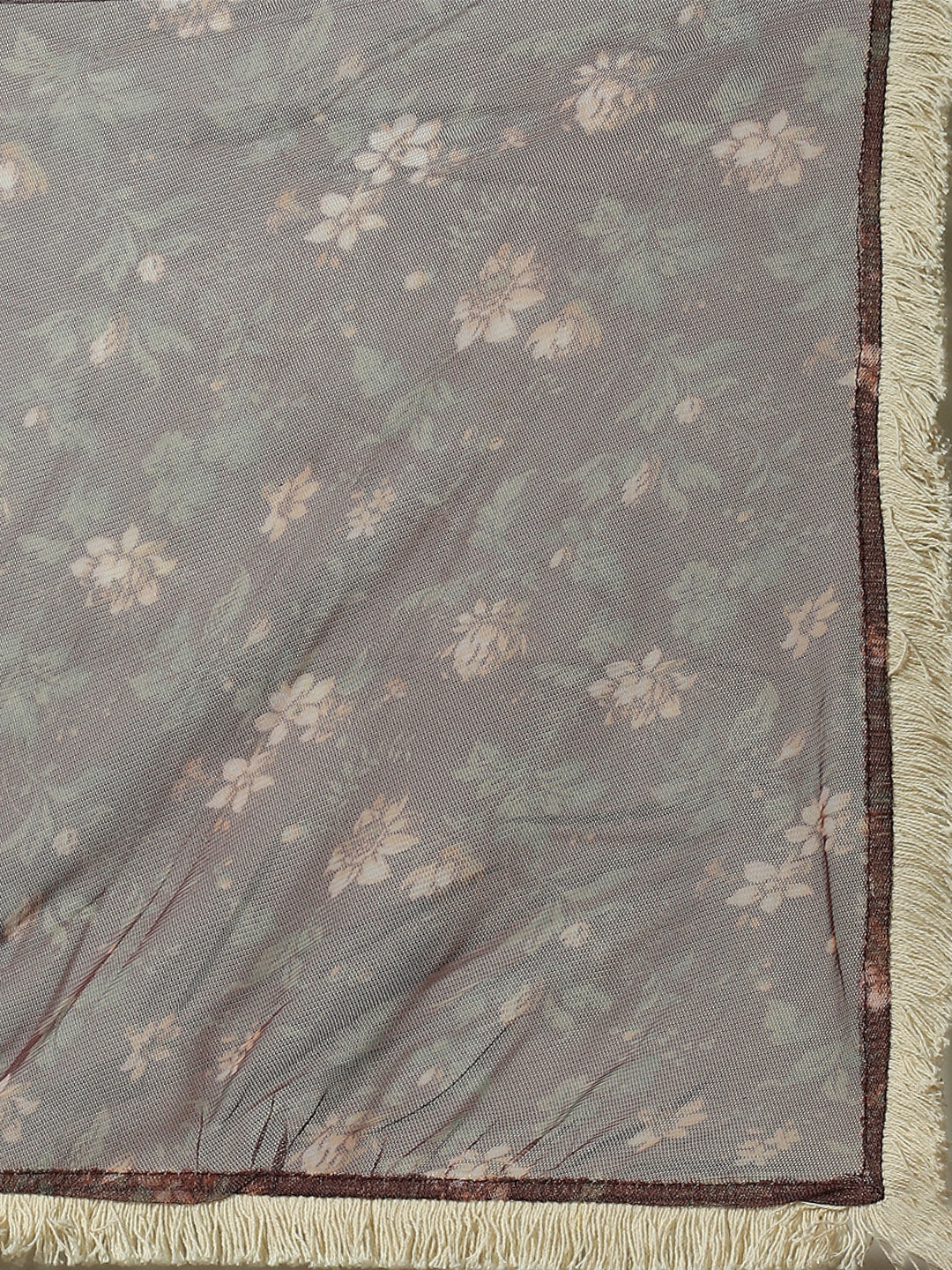 Maroon Floral Print Pakistani Kurta Salwar With Dupatta - Elganza