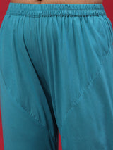 Blue Shibori Print Kurta Churidar With Dupatta - Elganza