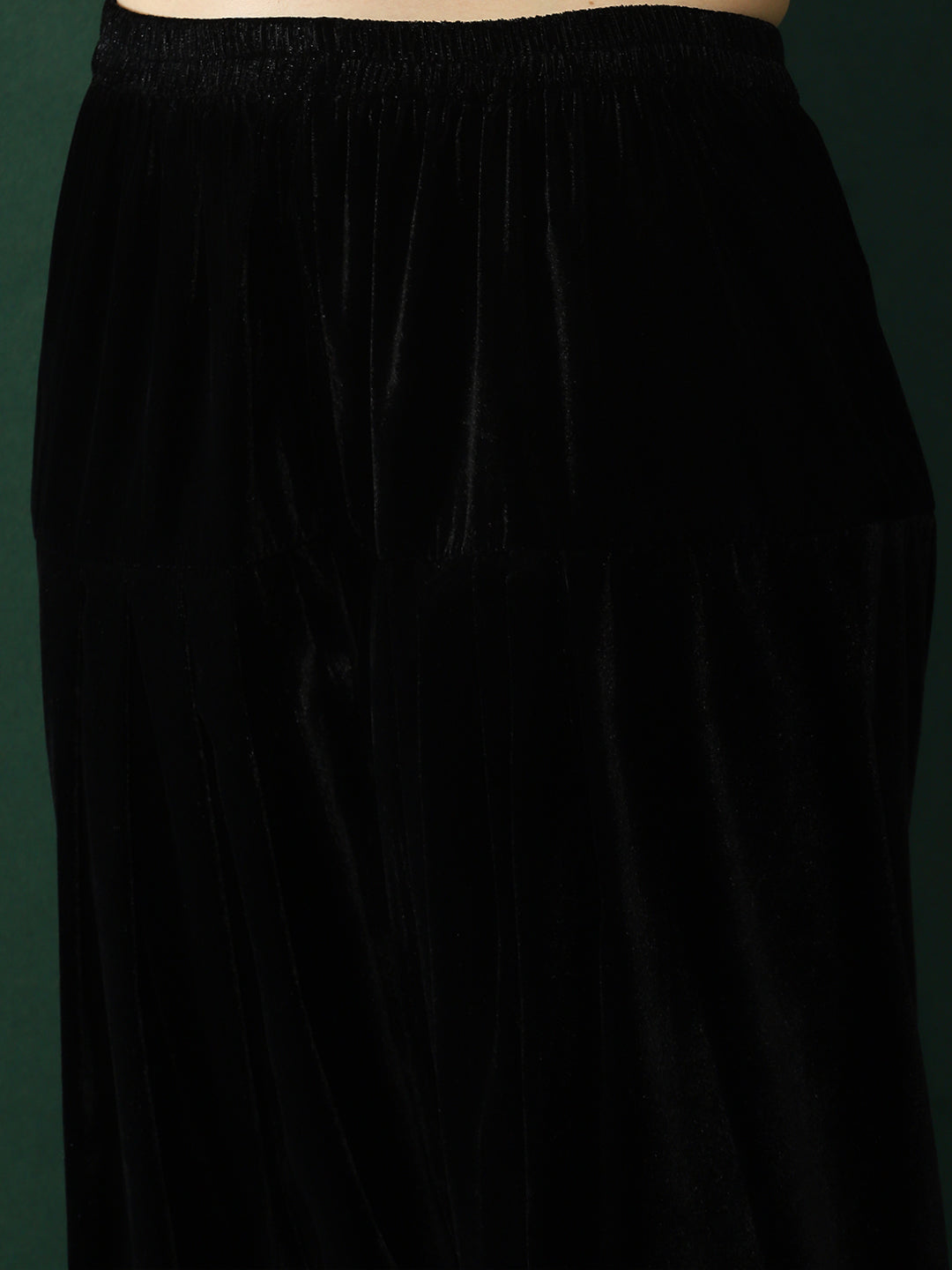Black Kurta With Pakistani Salwar - Elganza