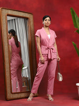 Pink Solid Co-Ord Set
