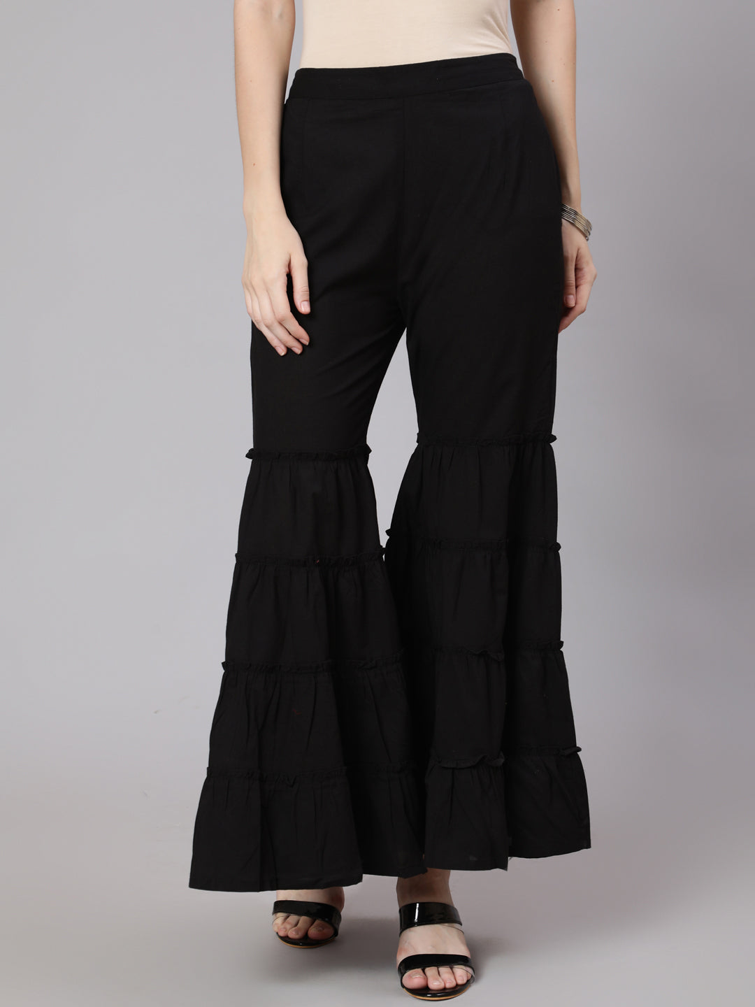 Black Sharara Pant - Elganza