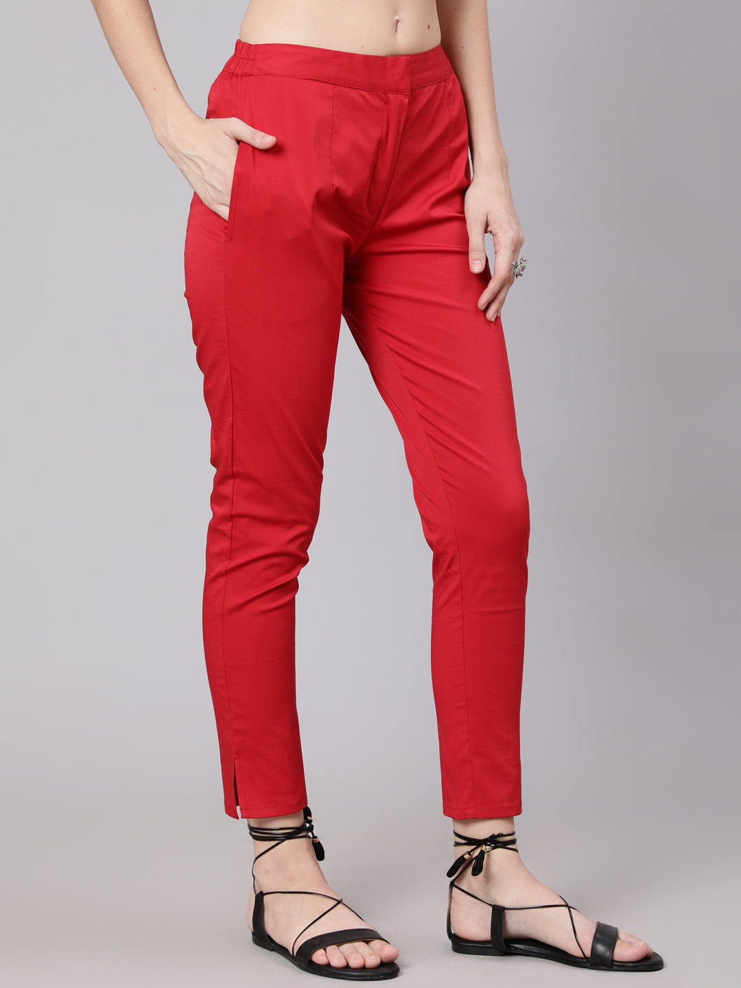 Maroon Slim Fit Pant