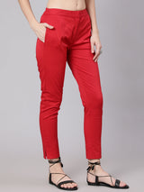 Maroon Slim Fit Pant