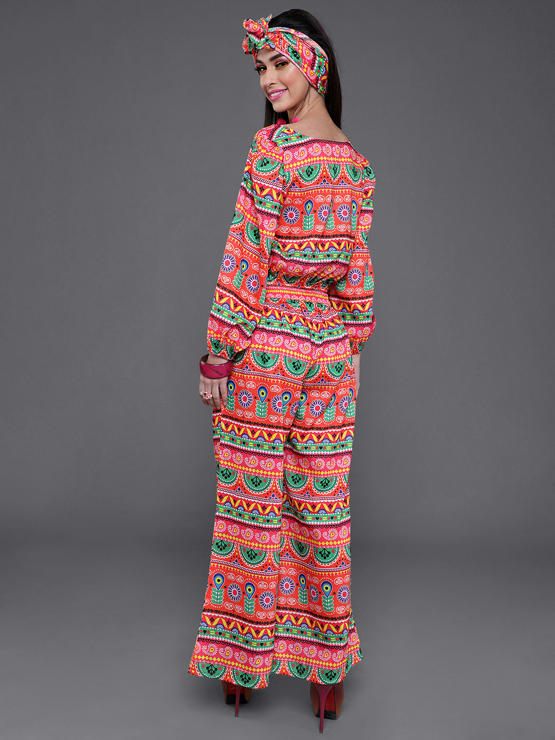 Multicolor Truck Art Co Ord Set