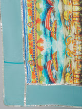 Yellow Embroidered Kurta Palazzo With Dupatta - Elganza