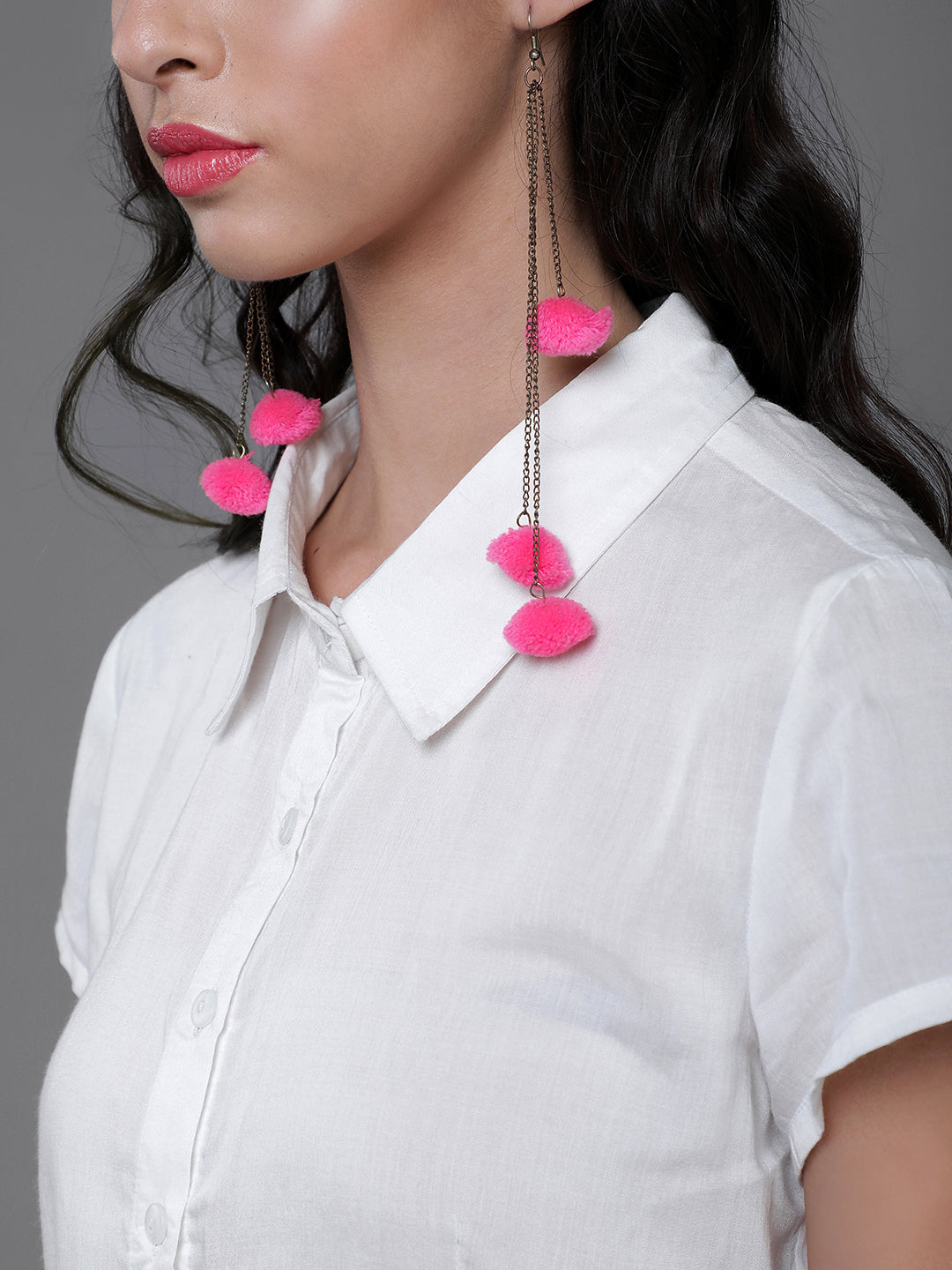 White Crop Shirt - Elganza