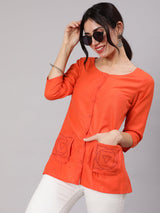 Orange Short Jacket
