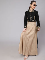 Black Embroidered Shirt