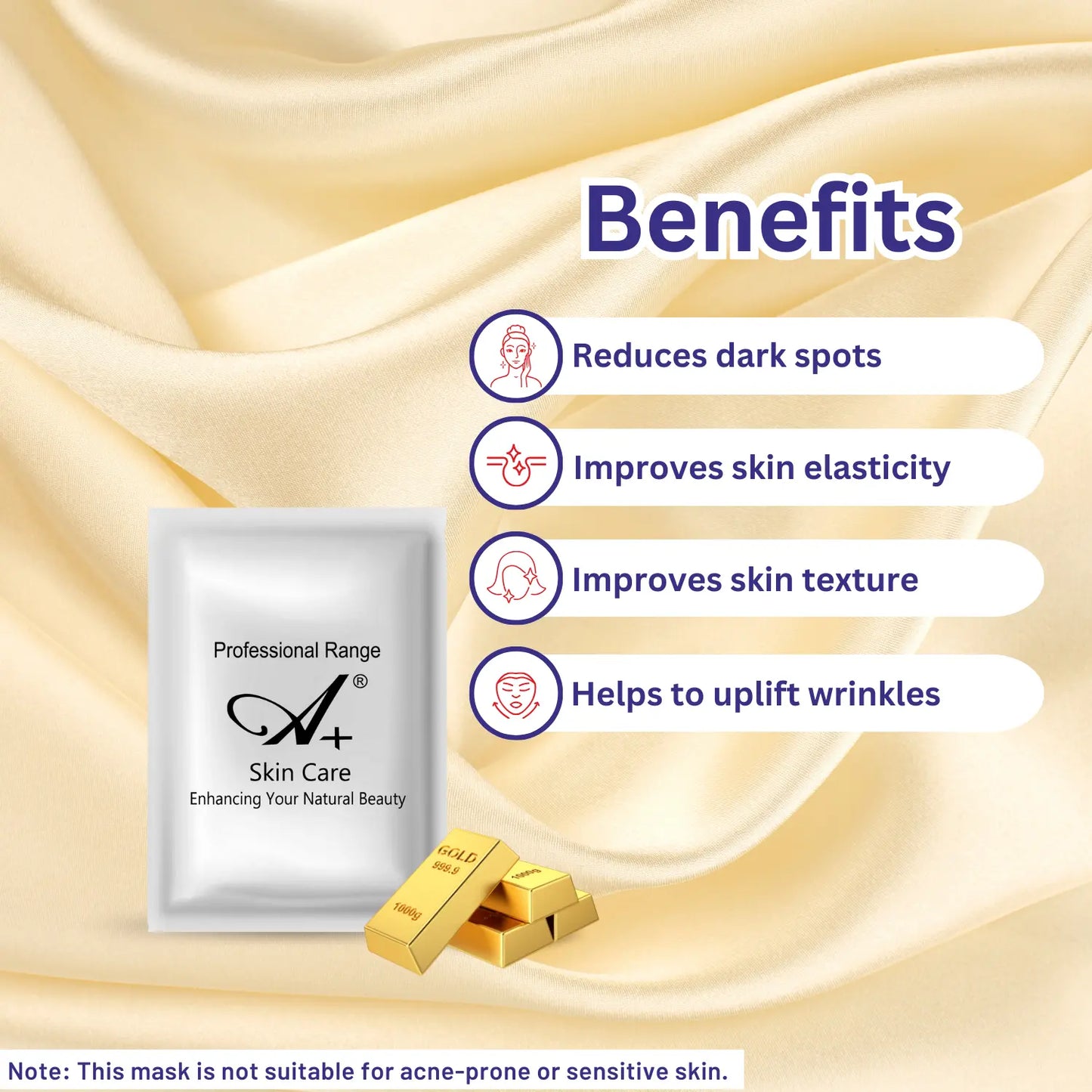 A+ 2080 Gold Soothing Gel Mask (Powder + Gel) image 3