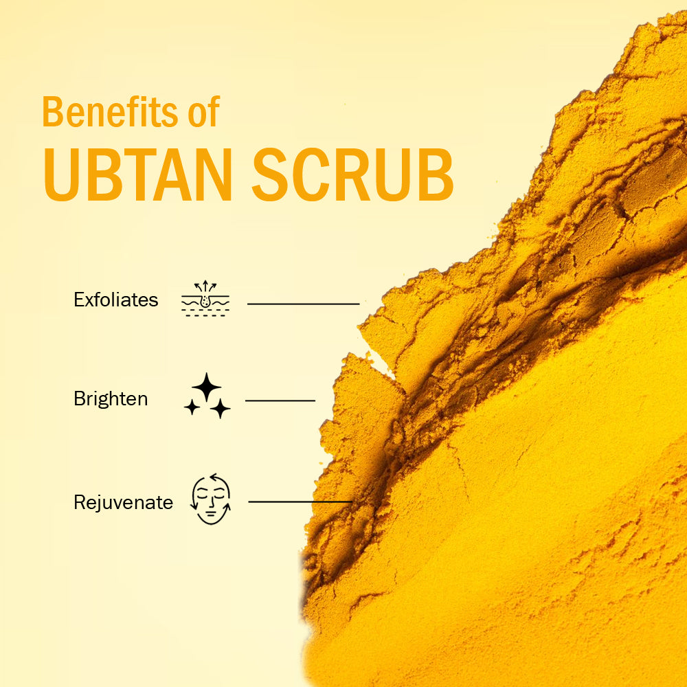 7Days Natural Ubtan Face Scrub For Face with Turmeric – 100g Scrub image 5