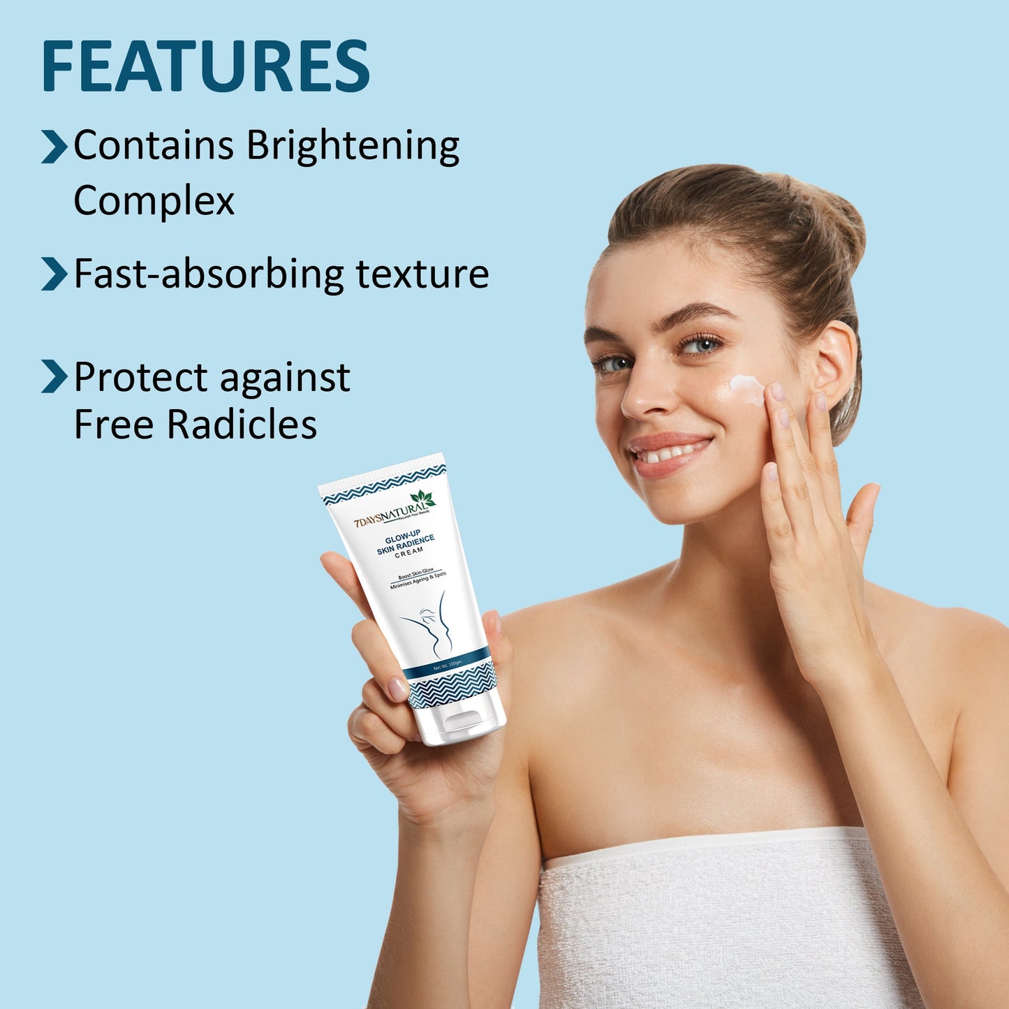 7Days Natural Skin Radiance Cream for Hyperpigmentation & Dark Spots- 100ml image 6