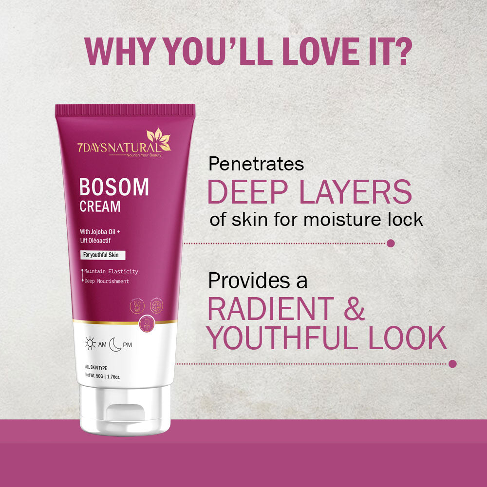 7Days Natural Bosom Cream for breast increase Ayurvedic formula- 50 ml image 5