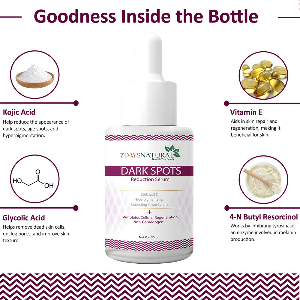 7Days Natural Dark Spot Remover Serum-30 ml image 1