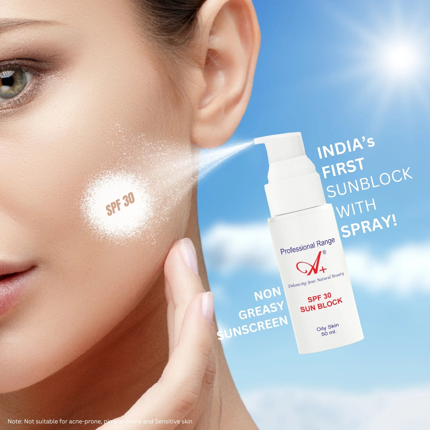 A+ SPF 30 SUNBLOCK 50 ml image 3
