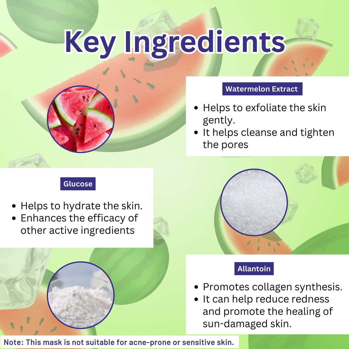 A+ 2020 Watermelon Soothing Gel Mask image 2