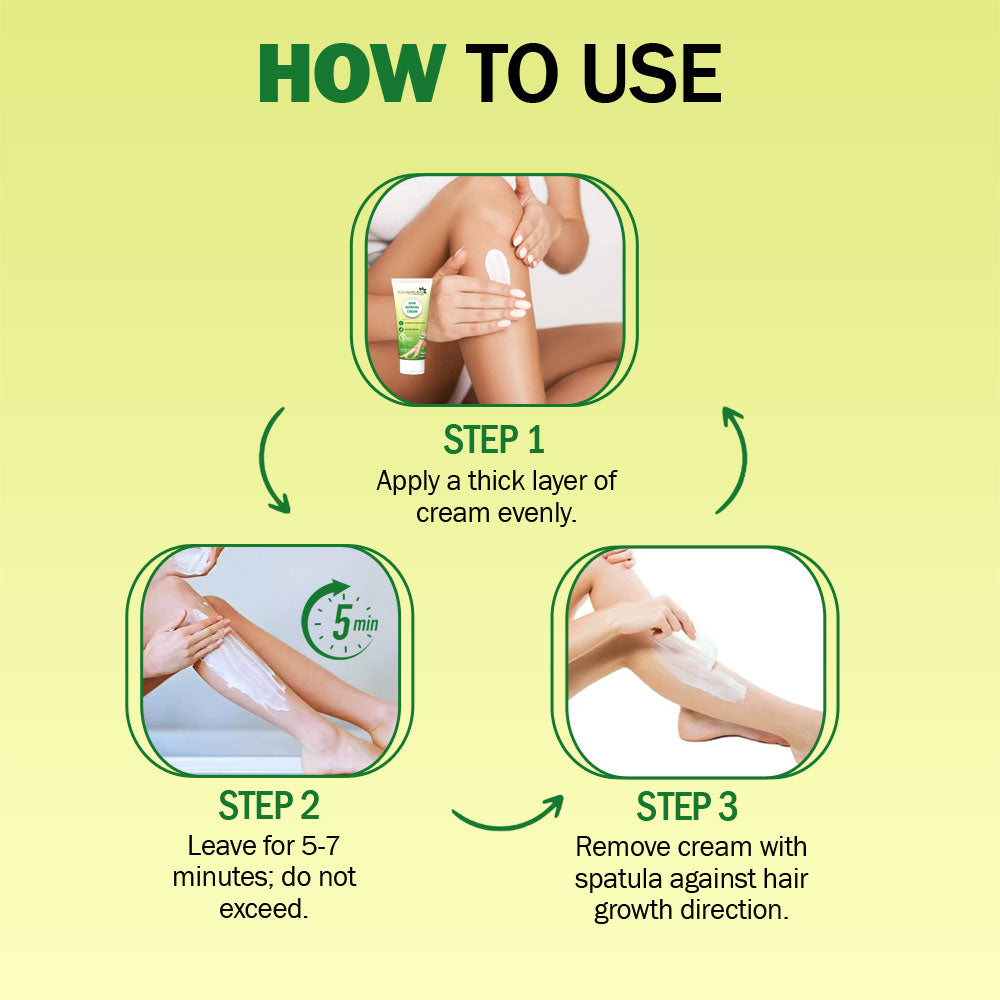 7DAYS NATURAL Hair Removal Cream With No Pain For Women & Men - 30GM image 4
