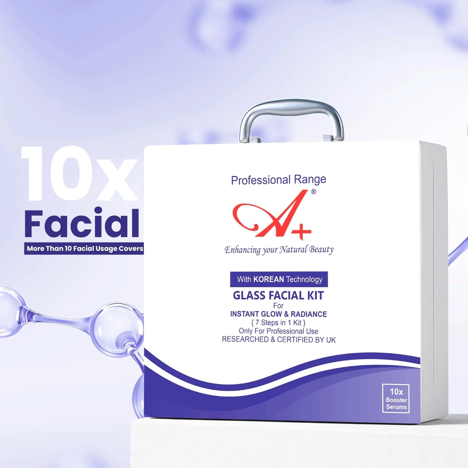 A+ Korean Glass Facial Kit, 7 Steps in 1 Kit, – 300 gm + 20 ml image 3