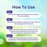 A+ 2050 Green Tea Soothing Gel Mask (12 Powder + 12 Gel) image 3