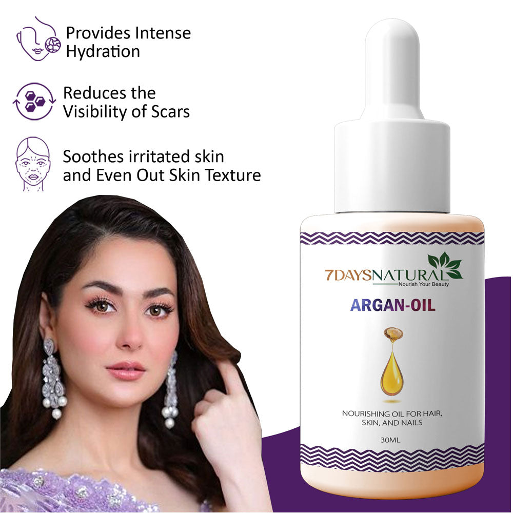 Buy Organic Argan Oil for Skin And Dry Skin | Argan Oil for Face | 7Days Natural image 5