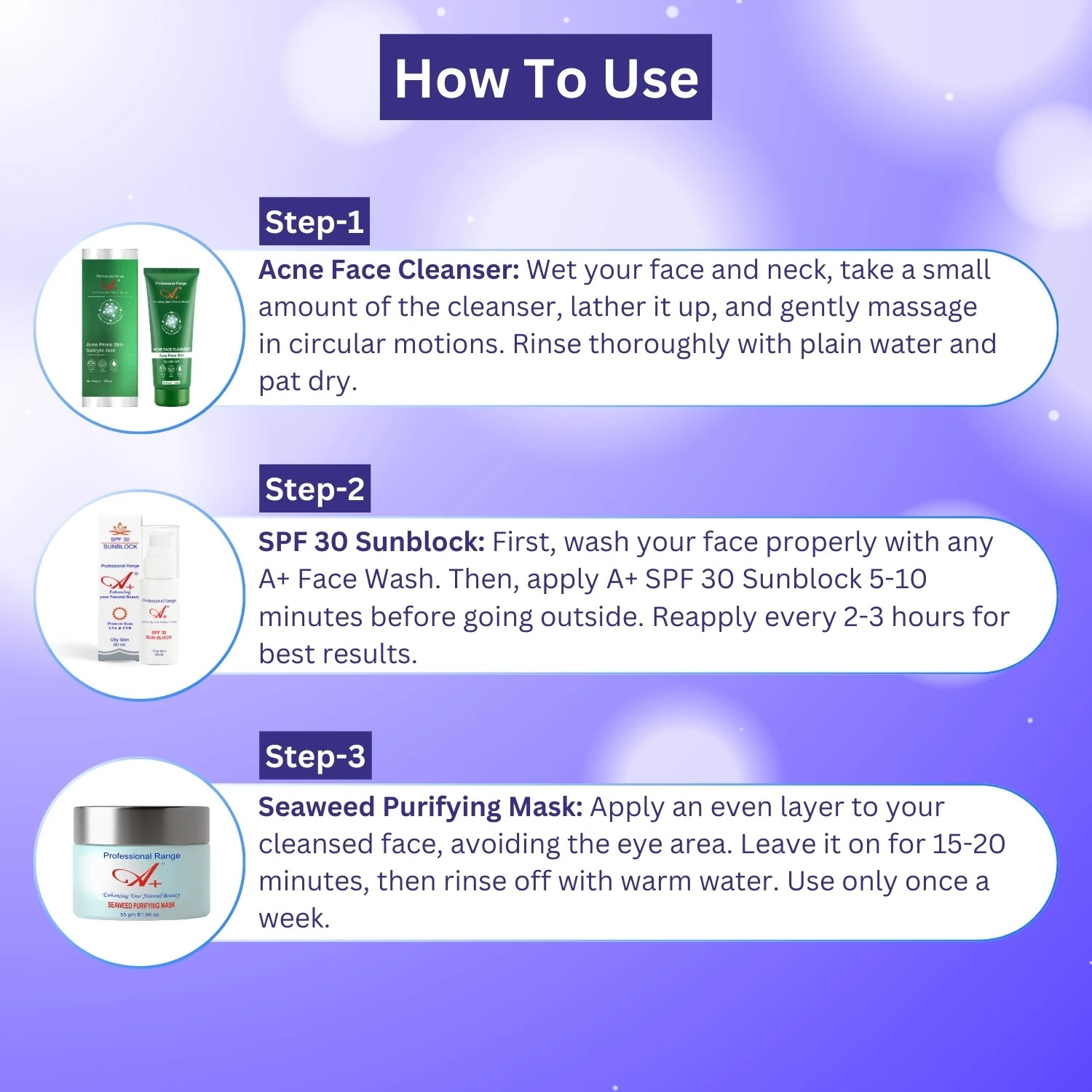 A+ Excessive Oily Skin Care Combo image 3