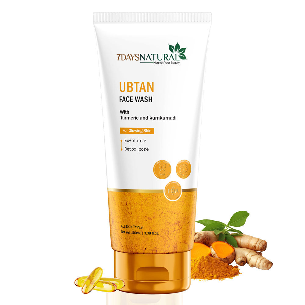 7Days Natural ubtan Face wash for fight Acne pimples brightness skin tone Face Wash (100 ml) image 0