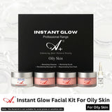 A+ Instant Glow Facial Kit For Oily Skin (400gm+10 ml) image 1