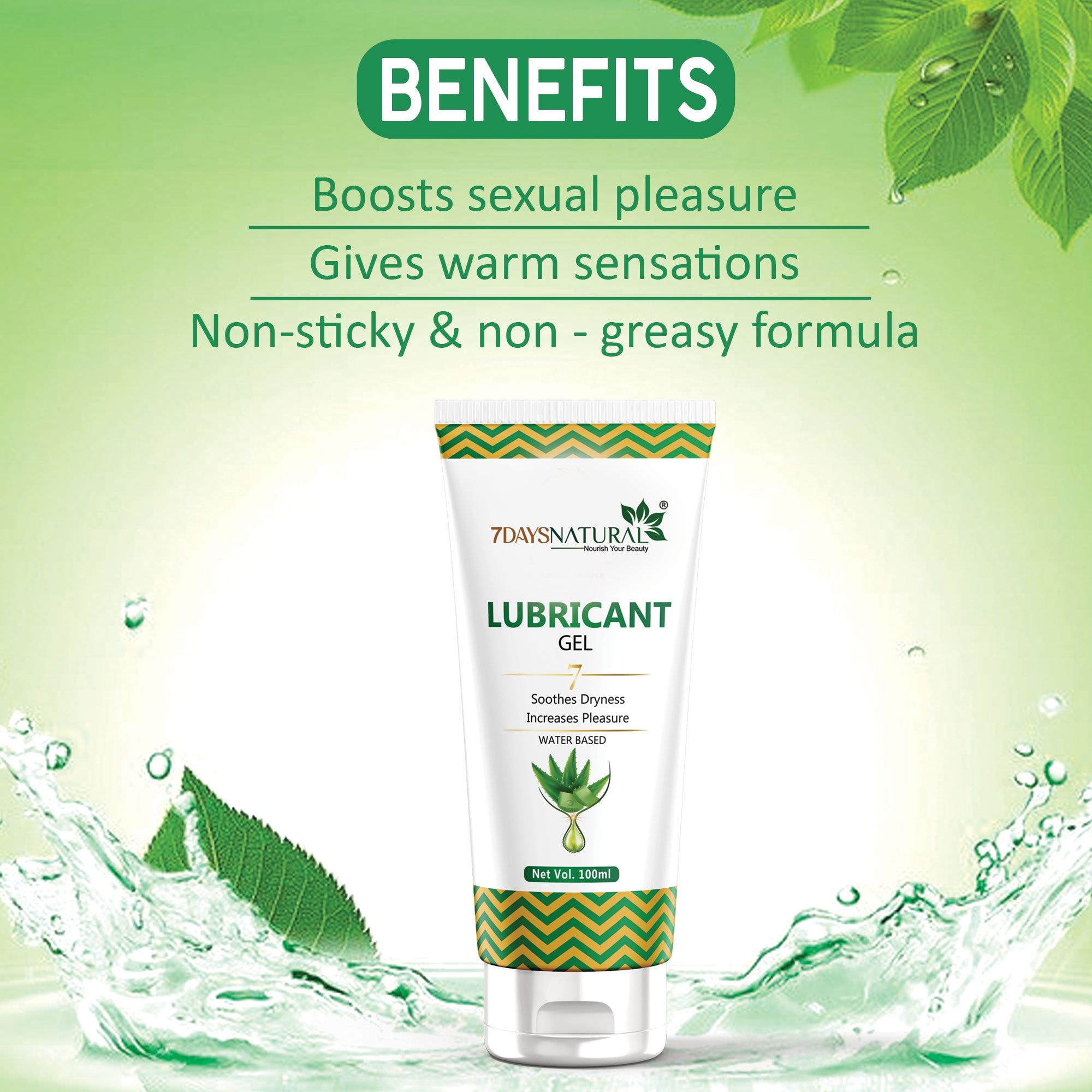 7Days Natural Vaginal Lubricating Cum Stimulating Gel | 7Days Natural- 100 ml image 6
