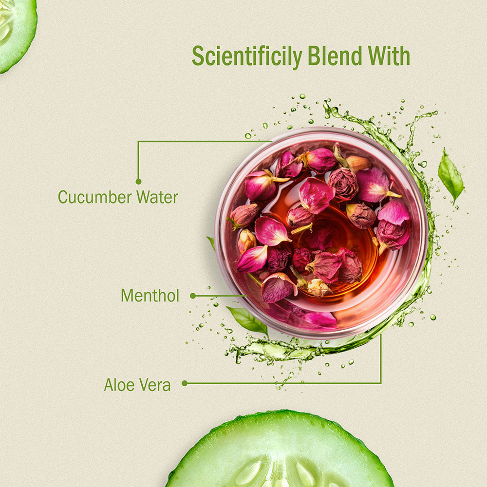 7Days Natural Cucumber Face Toner with Rose Water and Menthol, pH Balancing, Instant Hydration,100g image 2