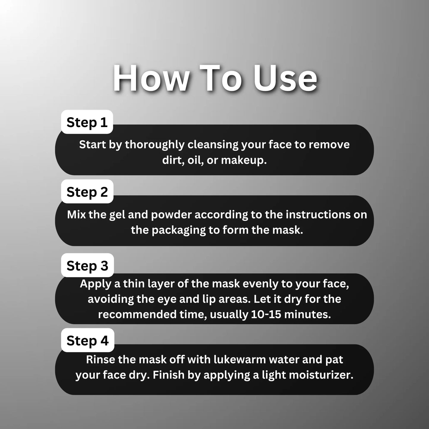 A+ 3010 Charcoal Soothing Gel Mask (12 Powder + 12 Gel) image 4