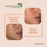7 Days Natural Vitamin C Face Scrub for Tan Removal Repair Damage Caused By Sun Acne And Pimples Free Skin Anti ageing Scrub (100 g) image 4