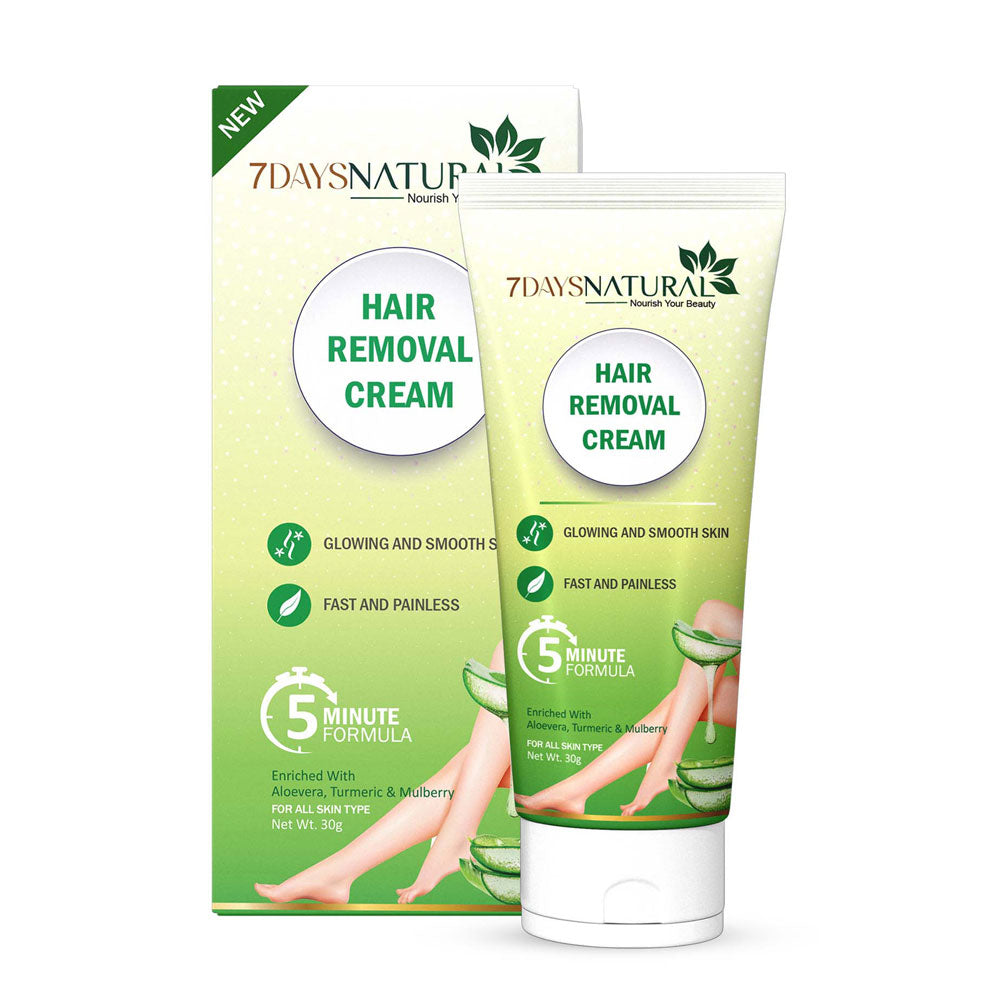 7DAYS NATURAL Hair Removal Cream With No Pain For Women & Men - 30GM image 0