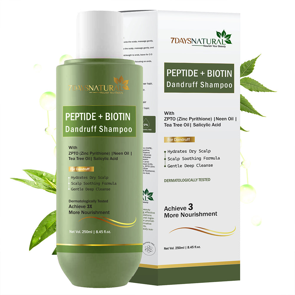 7 DAYS NATURAL PEPTIDE + BIOTIN DANDRUFF SHAMPOO - 250ML image 1
