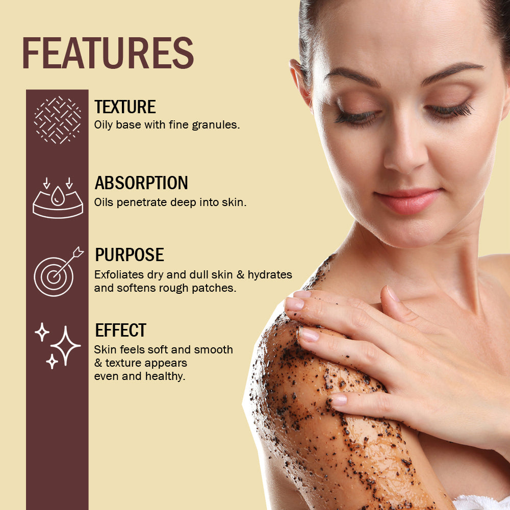 7Days Natural Coffee Body Scrub for Exfoliation, Tan Removal & Soft-Smooth Skin – 100% Natural Scrub image 3