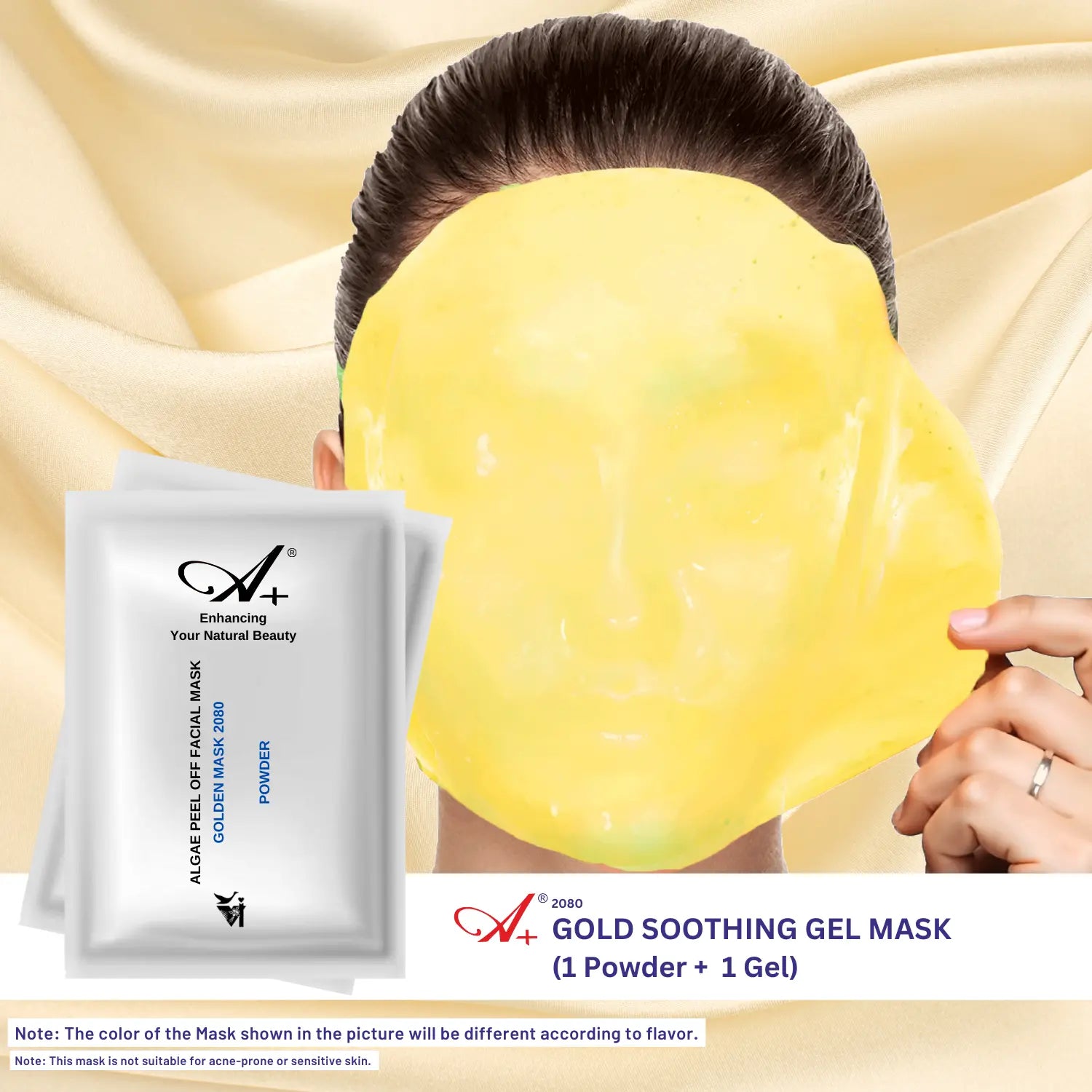 A+ 2080 Gold Soothing Gel Mask (Powder + Gel) image 1
