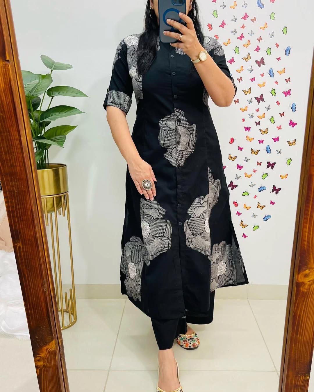 Digital print kurti co-ord set for women