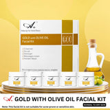 A+ Gold with Olive Oil Facial Kit, 5 Steps – 250gm image 1