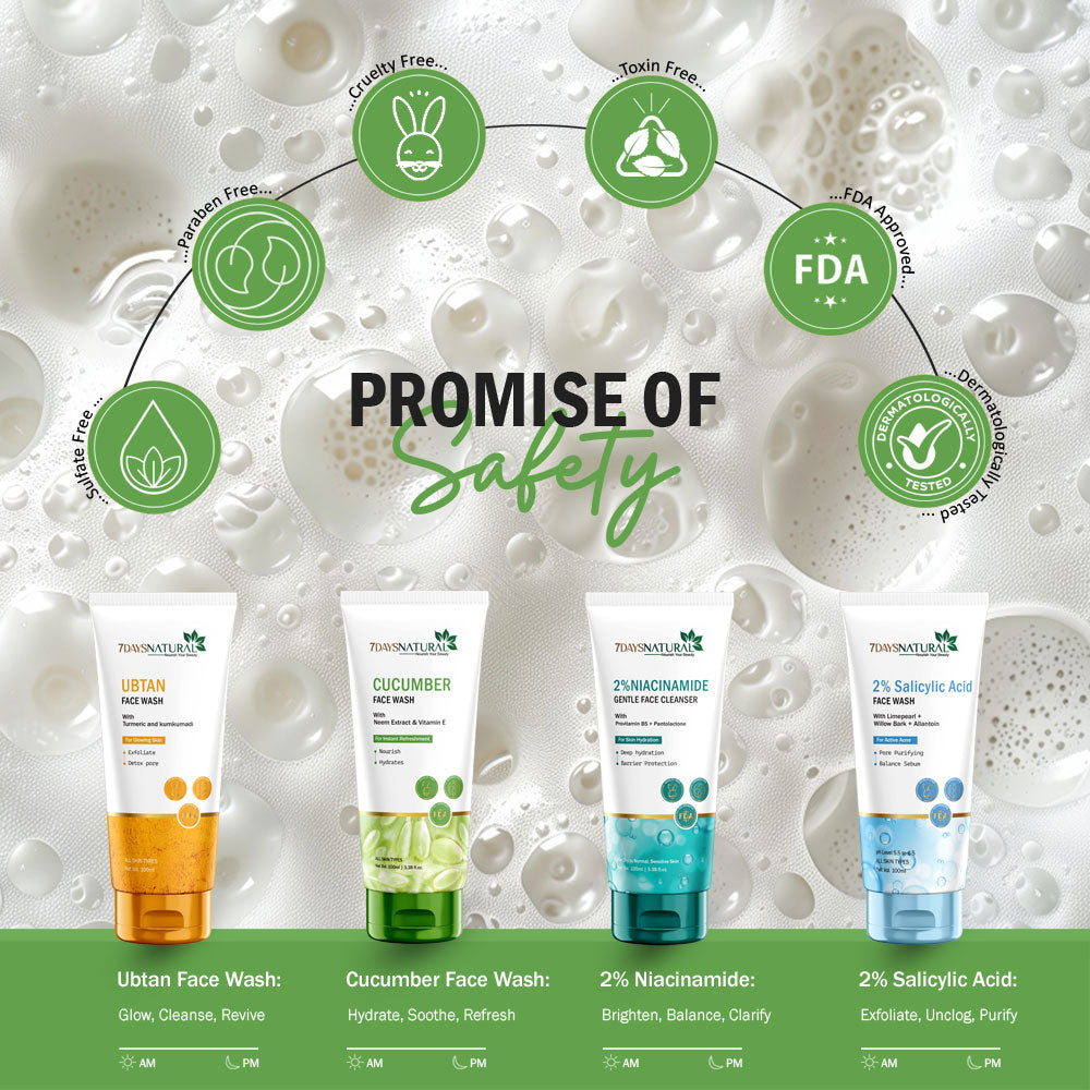 Buy Cucumber Face Wash for Fresh & Fairer Skin | 7Days Natural 100 ml image 6