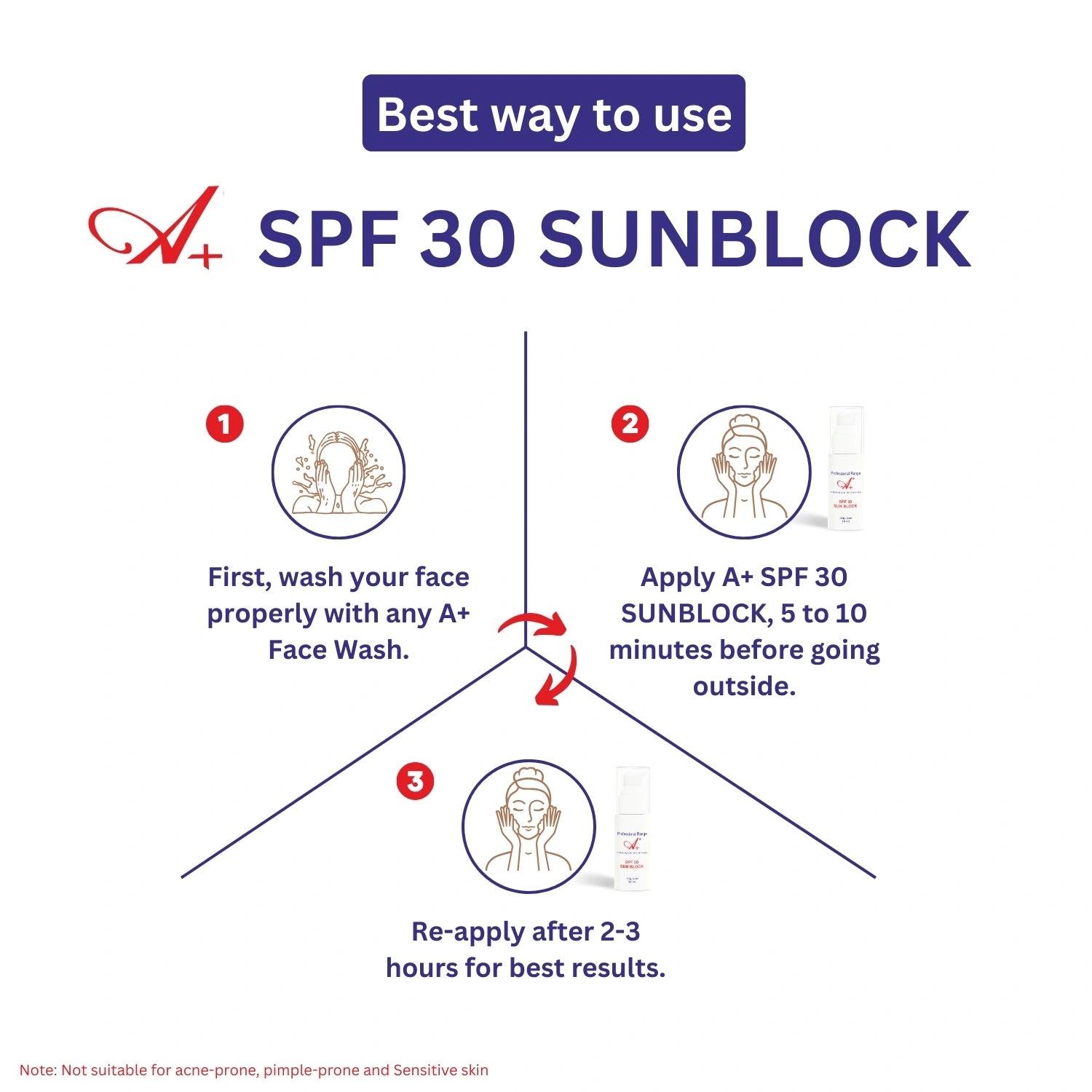A+ SPF 30 SUNBLOCK 50 ml image 5